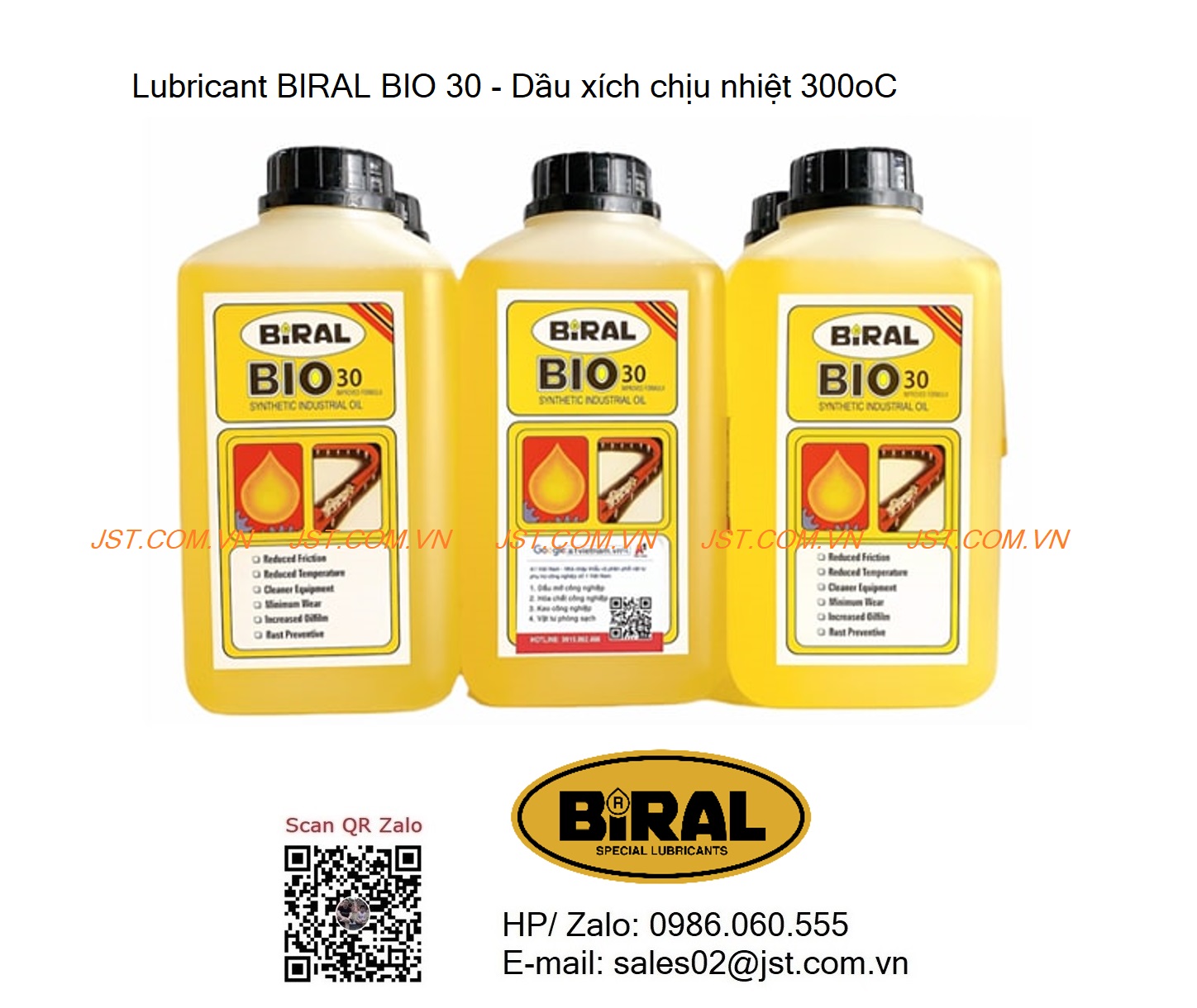 Dầu xích Reflow - Lubricant Biral Bio 30